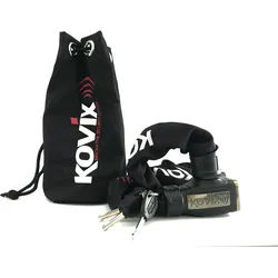 Kovix KCL8 Kettenschloss, schwarz, Größe 120 cm für Männer