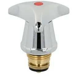 Heinrich Schulte Oberteil Z011009-00010 1/2", mit Dreikant-Metallgriff kalt, verchromt