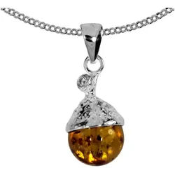 OSTSEE-SCHMUCK Kette mit Anhänger Ostsee-Schmuck Kette mit Anhänger Mia Kette mit Anhänger Mia (2-tlg) silberfarben 45 cm
