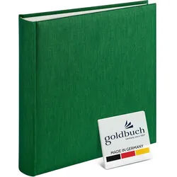 Goldbuch Fotoalbum GOLDBUCH Fotoalbum Summertime 100 weiße Seiten mit Trennblättern 30x31 grün