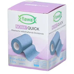 Flawa Nova Quick Entlastungsstützband 8 cm x 4,5 m blau