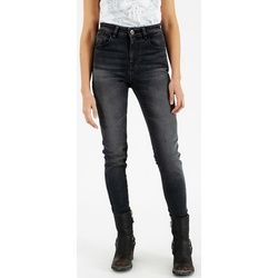 Rokker Tech High Waist Damen Motorrad Jeans, schwarz-grau, Größe 27