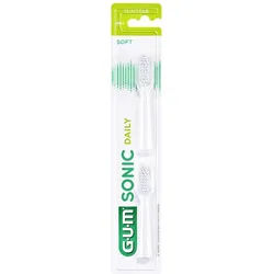 GUM SONIC DAILY Ersatzbürsten weiß 2 Stück