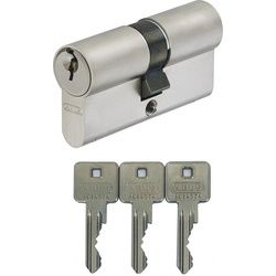 ABUS Profilzylinder ABUS A93 Doppelzylinder versch. Längen mit 3- 10 Schlüssel, mit N+G 45/45 mm