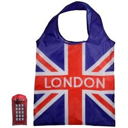 Faltbare Einkaufstasche - London Icons Rote Telefonzelle (pro Stück)