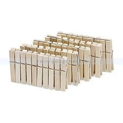 Wäscheklammer Nölle aus Holz, 50 Stück im Blockpack, 7 cm
