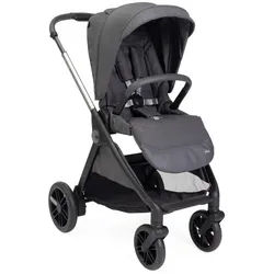 Chicco Kinderwagen , Schwarz , Metall , 55x82x97-106 cm , Sitz umsetzbar, Einhand-Faltmechanismus , Baby on Tour, Kinderwagen, Kombikinderwagen
