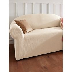 La housse pour canapé 3 places env.75−90x185-210cm Peter Hahn beige