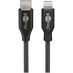 Goobay Lightning - USB-C Kabel, 0,5 m, schwarz