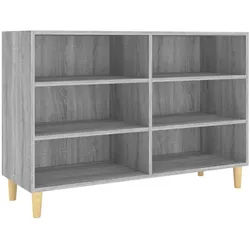 vidaXL Sideboard NA Sideboard Regal Kommode Grau Sonoma 103,5x35x70 cm Spanplatte grau