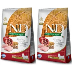 Farmina N&D Ancestral Grain canine CHICKEN & POMEGRANATE ADULT MINI 2x7kg