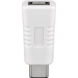 Goobay Adapter USB-CTM auf USB 2.0 Micro-B, weiß - USB-CTM-Stecker > USB 2.0-Micro-Buchse (Typ B)