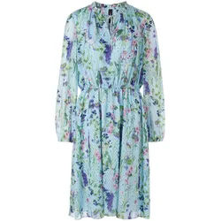 Kleid in floralem Allover-Muster Marc Cain blau