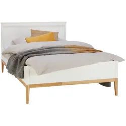 Stylife Bett , Weiß, Eichefarben , Holz, Holzwerkstoff , Eiche , massiv , 140x200 cm , in verschiedenen Größen erhältlich , Schlafzimmer, Komplette Schlafzimmer und Serien, Schlafzimmerserien