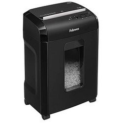 Fellowes Powershred 10M Aktenvernichter mit Partikelschnitt P-5, 2 x 12 mm, bis 10 Blatt, schwarz