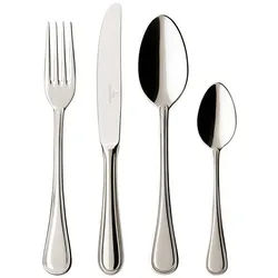 Villeroy & Boch Besteck-Set Merlemont Tafelbesteck 24er Set (24-tlg), Edelstahl, Spülmaschinenfest silberfarben