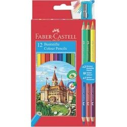 FABER-CASTELL Farbstifte ECO + 3 Bicolor sortiert