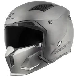 Bogotto Radic Scratch ECE 22.06 Helm, silber, Größe S für Männer