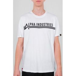 Alpha Industries T-Shirt, schwarz-weiss, Größe 3XL