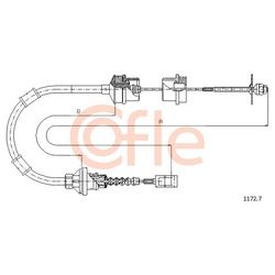 COFLE Kupplungsseil für Citroën Jumper Fiat Ducato Peugeot Boxer 405 I II