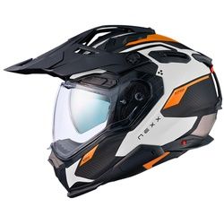 Nexx X.WED 3 Keyo Carbon 22-06 Motocross Helm, schwarz-weiss-orange, Größe XL