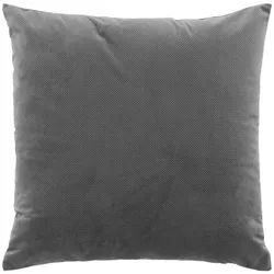 Douceur d ́intérieur Zierkissen Velouriane 50/50 cm , Grau , Textil , 50x50 cm , Heimtextilien, Wohntextilien, Kissen, Zierkissen