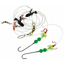 Dieter Eisele Vorfachschnur Dieter Eisele Select Weitwurf Vorfach grün 110cm 0,60mm Haken Gr. 2, (1-St)