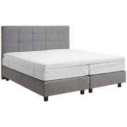 Joka Boxspringbett , Grau , Textil , Buche , massiv , H2 + H3 , Höhe ca. 19 cm , 180x200 cm , gepolstertes Kopfteil, Stoffauswahl, Topper durchgehend, in verschiedenen Größen erhältlich , Wohnzimmer, Sofas & Couches, Schlafsofas, Dauerschläfer Sofas