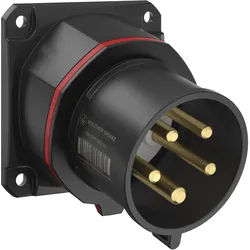 Walther Electric FW713506PH CEE NEO Anbaugerätestecker schräg, 16A, 5P, 6h, IP54 als Phasenwender mit 86x86mm Flansch