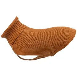 TRIXIE Hundepullover Hunde Pullover CityStyle Berlin rost Größe: XS / Rückenlänge: 27 cm Bauchumfang: 38 cm