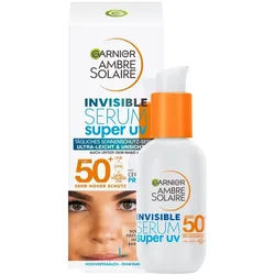 Garnier - Ambre Solaire Invisible Serum Super UV Sonnenschutz-Serum LSF 50+ 30 ml Weiss