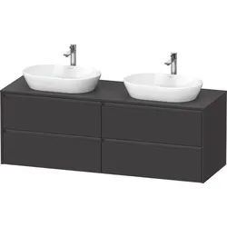 Duravit Ketho.2 Konsolenwaschtischunterbau wandhängend Graphit Supermatt 1600x550x568 mm - K24899B80 K24899B80800000
