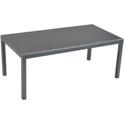 Gardenson Gartentisch , Silberfarben , Metall , rechteckig , eckig , 100x75x190 cm , Gartenmöbel, Gartentische, Gartentische