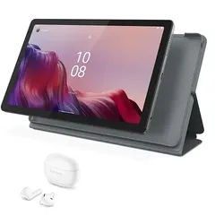 Lenovo Tab M9 4GB 64GB Folio & Earbuds Bundle Processeur MediaTek Helio G80 2,00 GHz , Android, 64 Go eMMC