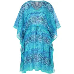 Le cafetan 100% coton Sunmarin bleu