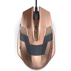 CSL Gaming Maus, kabelgebunden, Gaming Maus im Copper-Look 2400 dpi, Abtastrate wählbar, Kupferfarben (Kabelgebunden), Maus, Kupfer