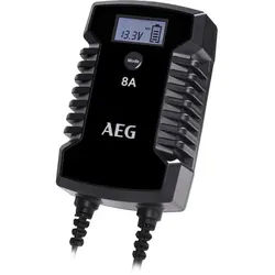 AEG Batterieladegerät, für alle gängigen 12 V und 24 V Blei-Säure-Batterien - schwarz