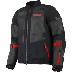 Klim Baja S4 2025 Enduro Mesh Motorrad Textiljacke, schwarz-rot, Größe XL für Männer