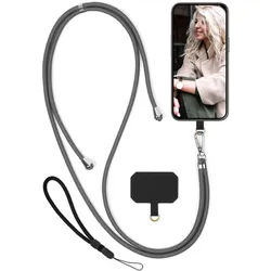 moex – Handykette ohne Hülle für Samsung Galaxy Z Flip 7 – Abnehmbares Band mit Einleger, schnell abnehmbar mit Karabiner – Unleash
