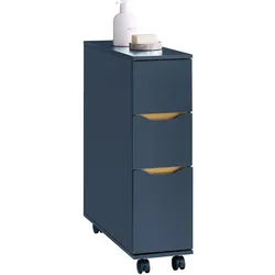 SoBuy Nischenwagen Blau , Holzwerkstoff , 20x70x60 cm , Badezimmer, Badezimmerschränke, Midischränke