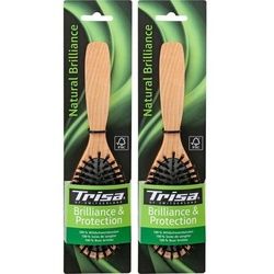 Trisa Natural Brillance Haarbürste mit Wildschweinborsten