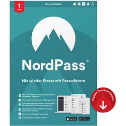 NordVPN NordPass Premium - Abonnement-Lizenz (1 Jahr)