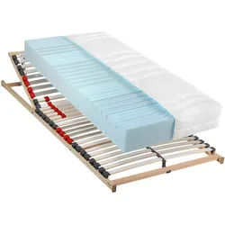 Visionight Matratzenset , Holz, Kunststoff , 2-teilig , Birke, Buche , Schichtholz , H3 , 7-Zonen , Höhe ca. 21 cm , 80x200 cm , Grüner Punkt, Fkt, Made in Germany, Oeko-Tex® Standard 100, V-Label Vegan , Härtegradauswahl, Bezug abnehmbar/waschbar, Ober- und Unterseite versteppt, für Hausstauballergiker geeignet, wendbar, optimale Belüftung, für verstellbare Lattenroste geeignet, Tragegriffe, atmungsaktiv, schadstoffgeprüft, aktive Schulterzone, antibakteriell, alternative Größen erhältlich, Wendematratze, Bezug rundum abnehmbar,bewegliche Leistenlagerung, Federleisten mit Duokappen, Mittelgurt, individuelle Liegehärteeinstellung, verstellbar, alternative Größen erhältlich , Schlafzimmer, Matratzensets