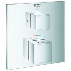 Grohe Grohtherm Cube Fertigmontageset 24153000 chrom, UP-Brause-Thermostat