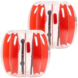 VEVOR Aufblasbare Bumper Stoßball Sumo Zorb Ball 0,9m 2 Stk. Rote Streifen