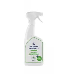 DR. GRIMM WIEGAND`S Flächendesinfektion, 80% Ethanol, Alkoholisches Desinfektionsmittel zur Schnelldesinfektion von Oberflächen, 0,5 Liter - Sprühflasche