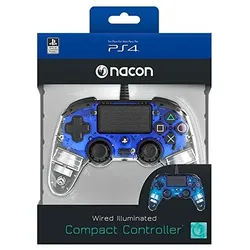 Nacon Compact Illuminated Controller [für Sony PlayStation 4] transparent/blau (Neu differenzbesteuert)