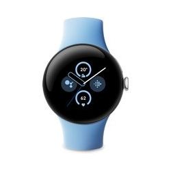 Google Pixel Watch 2 - LTE Smartwatch - Silber mit Bay Armband