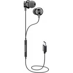 Cellularline Cellularline In-Ear Headset USB-C, schwarz für Type-C. Kopfhörer (Ergonomisches Design für Komfort, Ergonomisches Design für Komfort) schwarz