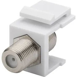 Goobay Keystone Modul SAT/Antenne - 16,2 mm Breite, F-Buchse > F-Buchse